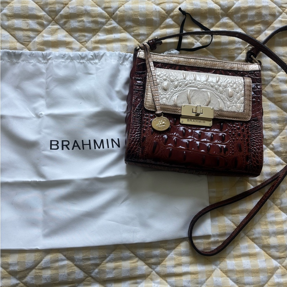 Brahmin Manhattan Quill Greco Purse